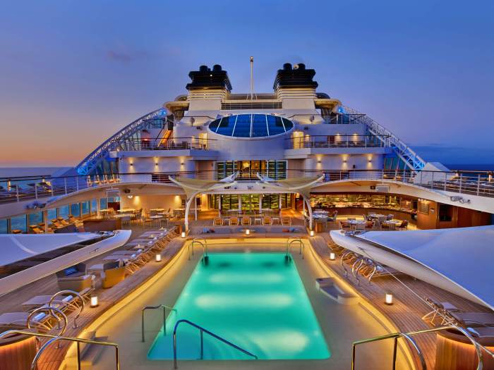 Seabourn cruises cruise ship luxurious most encore deck seabourne courtesy pool Seabourn cruises cruise ship luxurious most encore deck seabourne courtesy pool